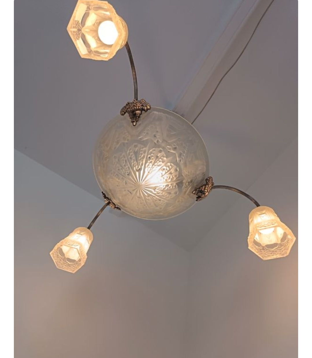 Lustre art déco mouynet