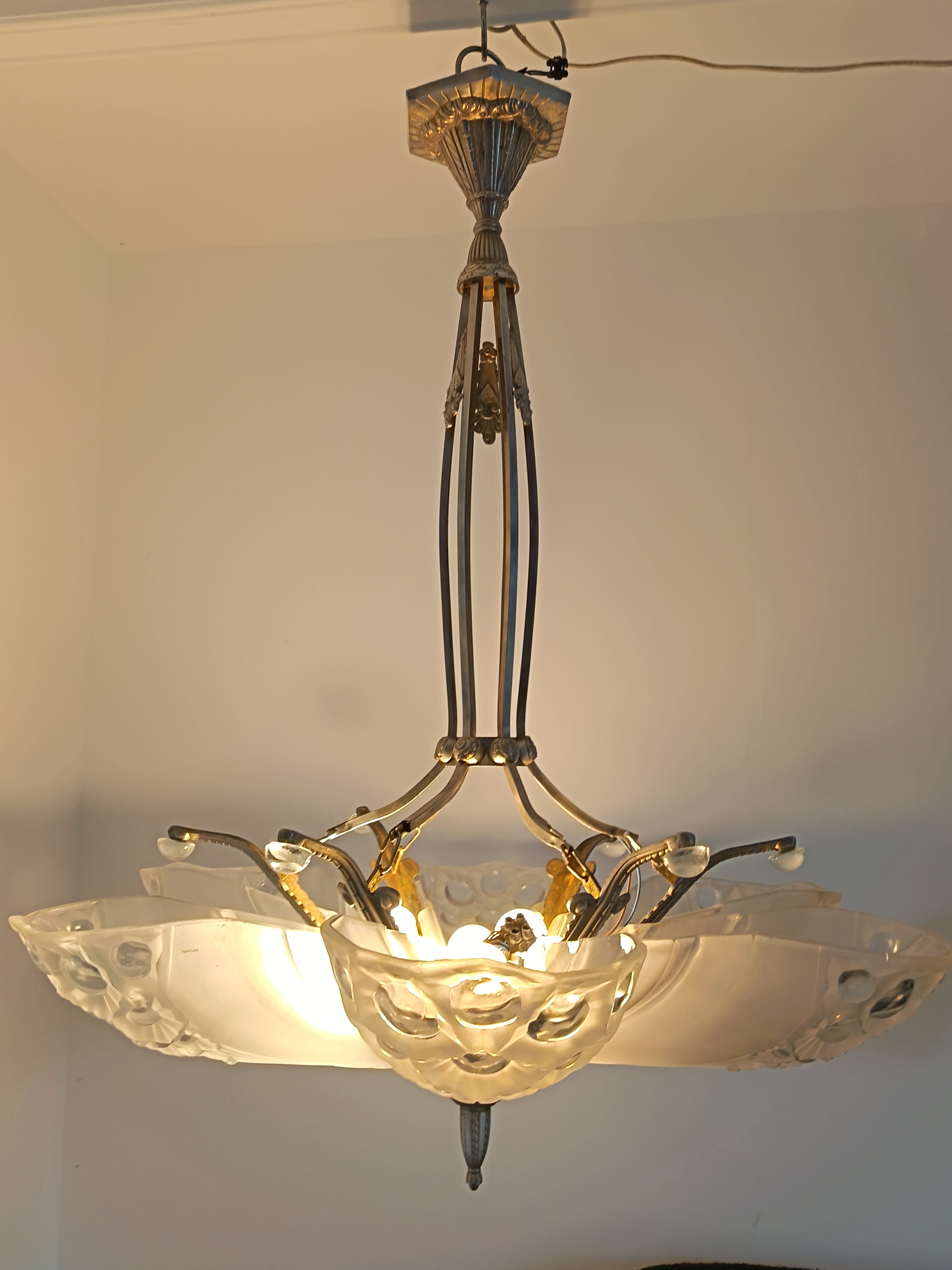 Lustre signé Muller Frères Lunéville