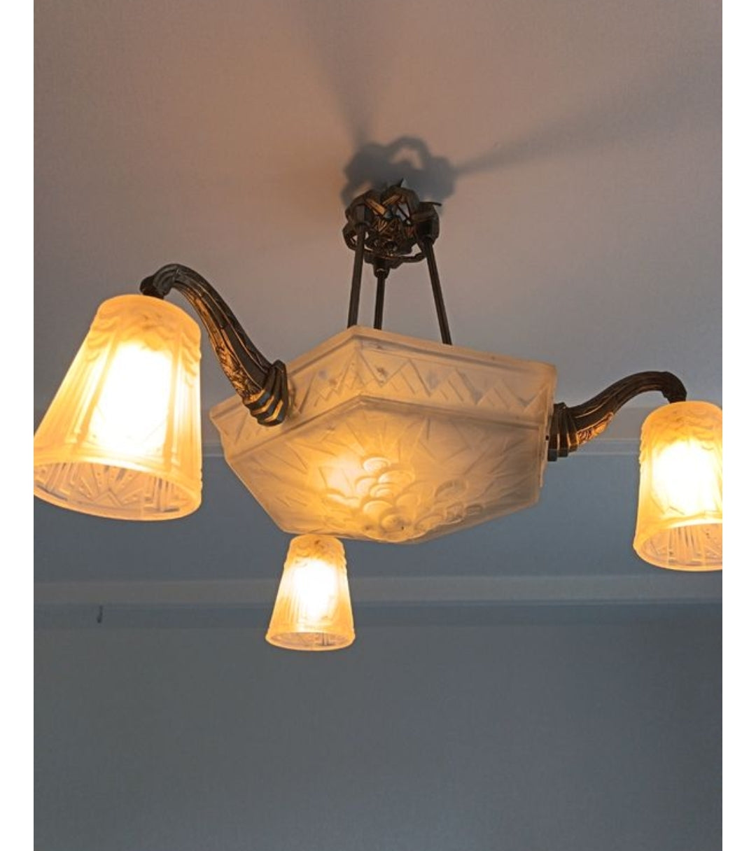 Lustre signé Muller Frères Lunéville