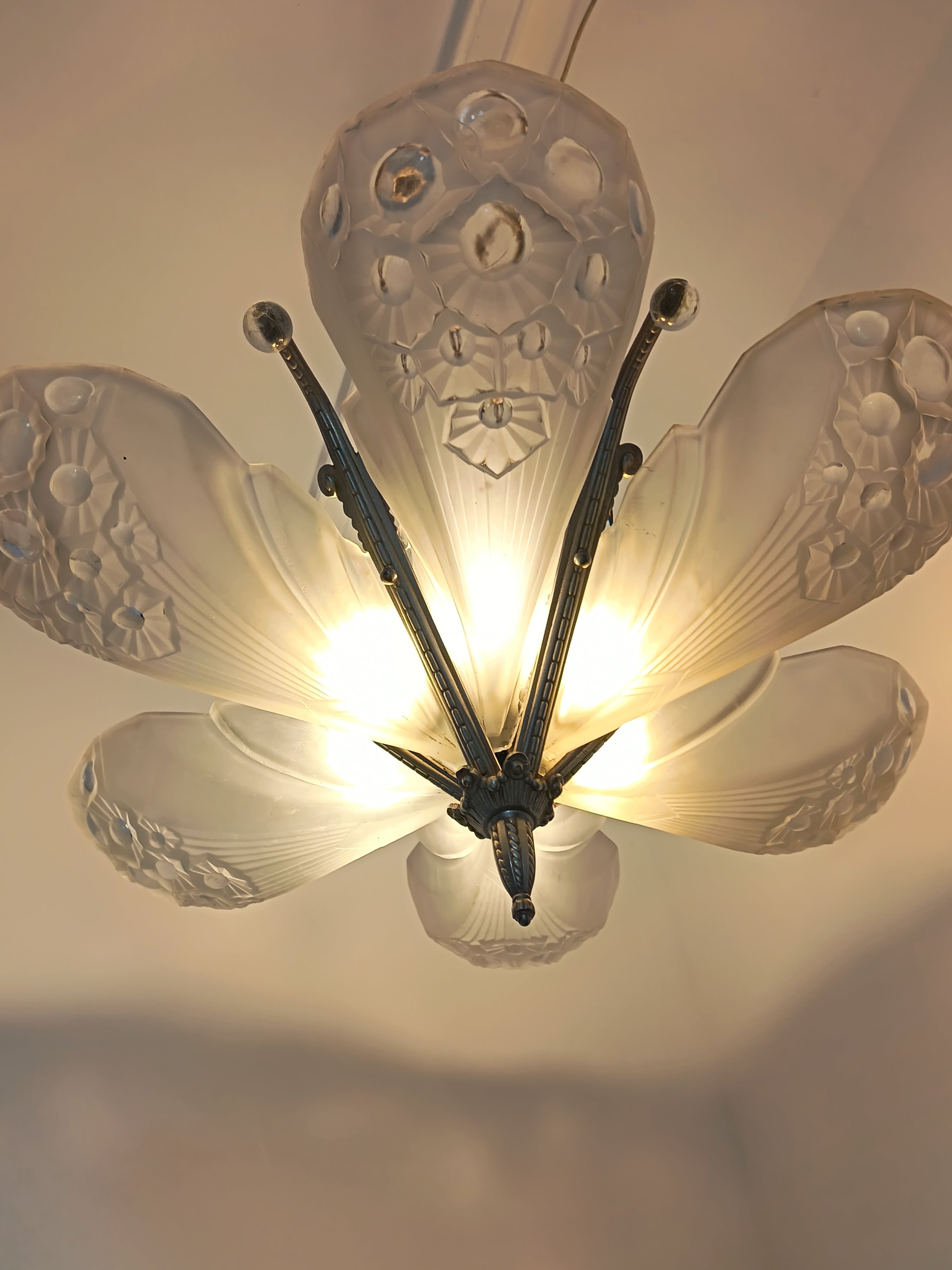 Lustre signé Muller Frères Lunéville