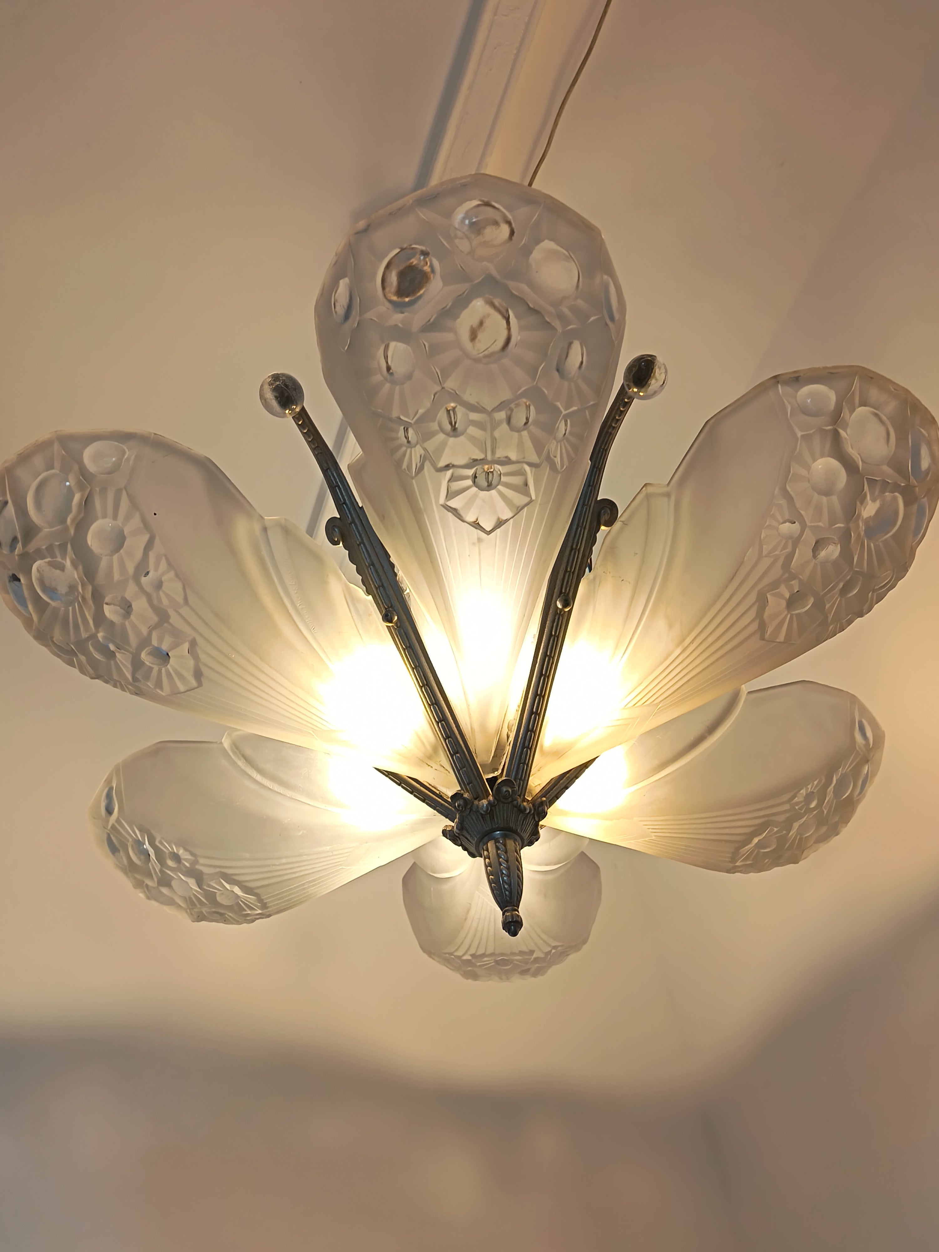 Lustre signé Muller Frères Lunéville